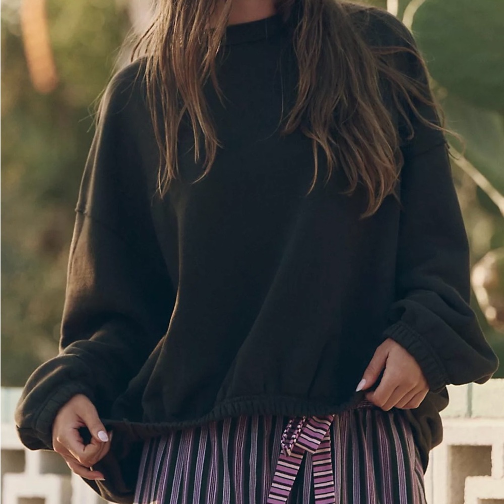 Free People Ariella Pullover - Chocolate Brown